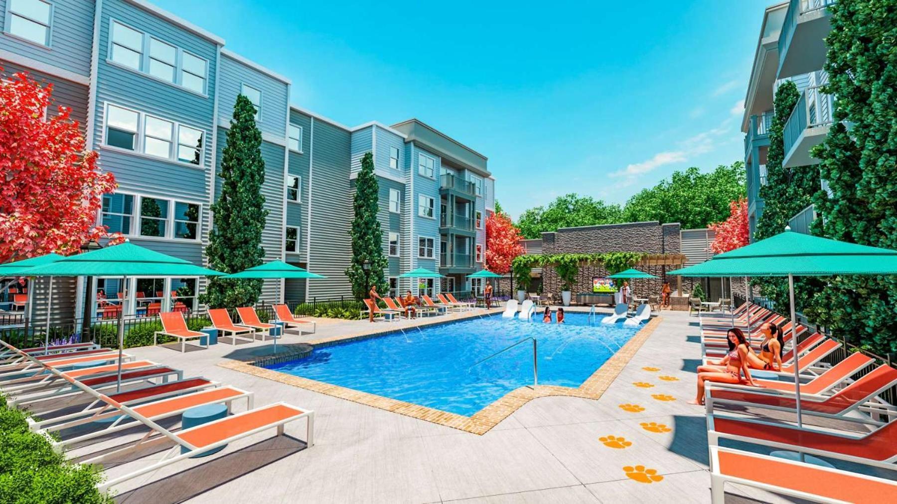 Near Cu And Minutes To Dt Gym Pool Hammock Apartman Clemson Kültér fotó
